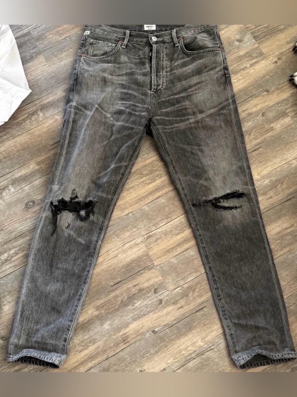 Citizens of Humanity Lyla High Rise Classic Fit Crop Leg Gray Jeans Size 27